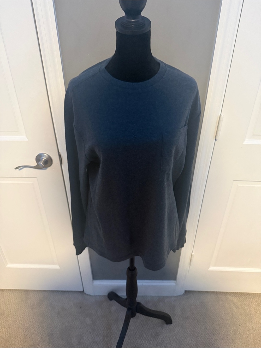 St. John's Bay Navy Blue Crewneck Sweater with Pocket